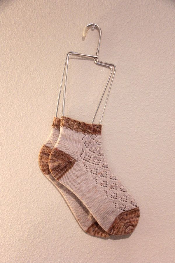 White and Orange Socks